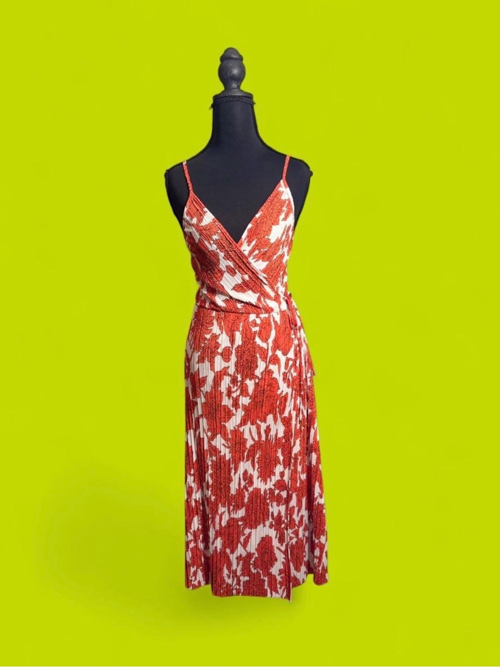 H&M Red and White Floral Maxi Dress